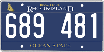 RI license plate 689481