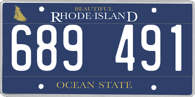 RI license plate 689491