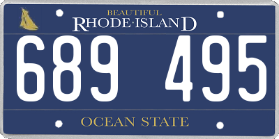 RI license plate 689495