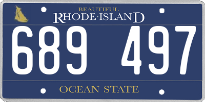 RI license plate 689497