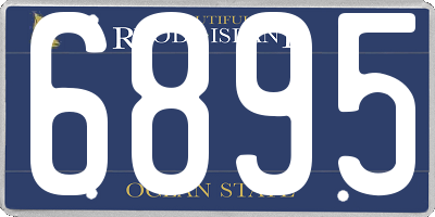 RI license plate 6895