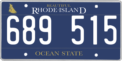 RI license plate 689515