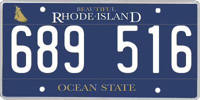 RI license plate 689516