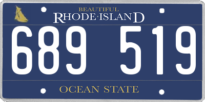 RI license plate 689519