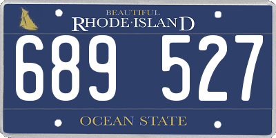 RI license plate 689527