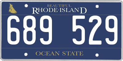 RI license plate 689529