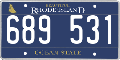 RI license plate 689531