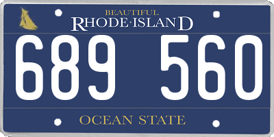 RI license plate 689560