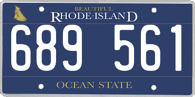 RI license plate 689561