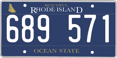 RI license plate 689571