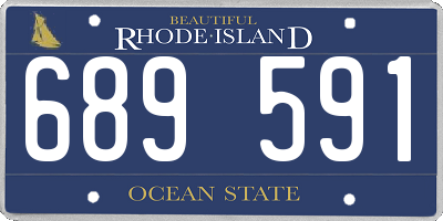 RI license plate 689591