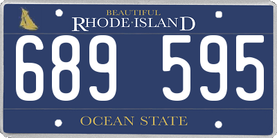 RI license plate 689595