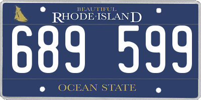 RI license plate 689599