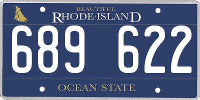 RI license plate 689622