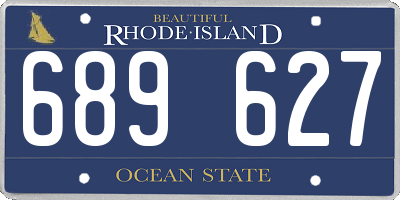 RI license plate 689627