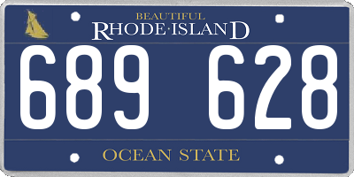 RI license plate 689628