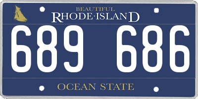 RI license plate 689686