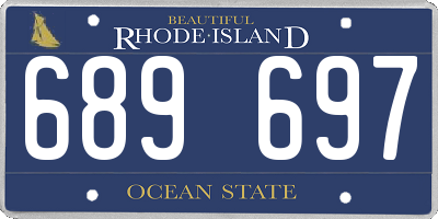 RI license plate 689697