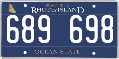 RI license plate 689698