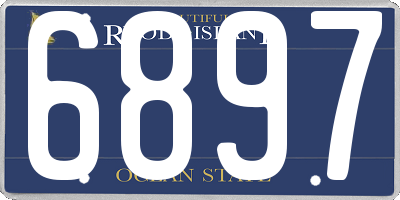 RI license plate 6897