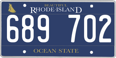 RI license plate 689702