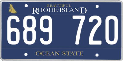 RI license plate 689720