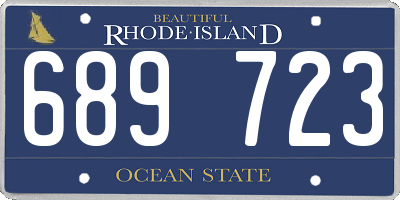 RI license plate 689723