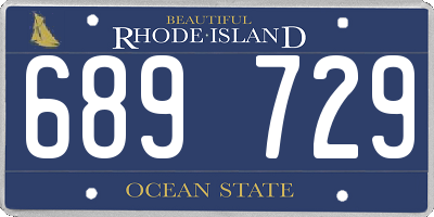 RI license plate 689729