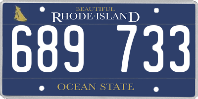 RI license plate 689733