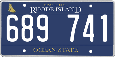 RI license plate 689741