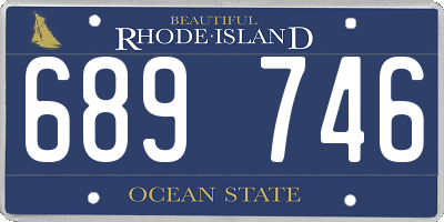 RI license plate 689746