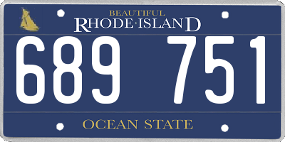 RI license plate 689751