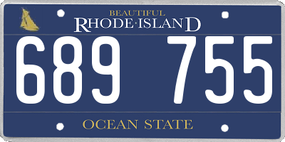 RI license plate 689755