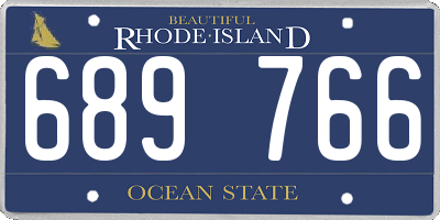 RI license plate 689766