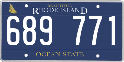 RI license plate 689771