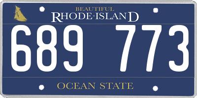 RI license plate 689773