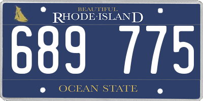 RI license plate 689775