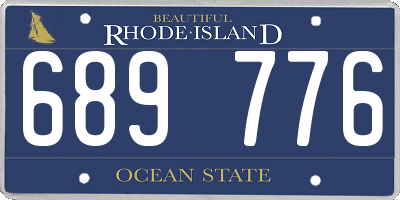RI license plate 689776