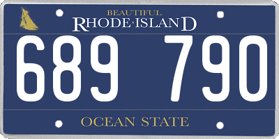 RI license plate 689790