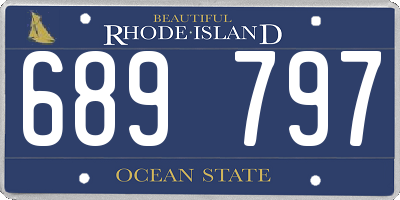 RI license plate 689797