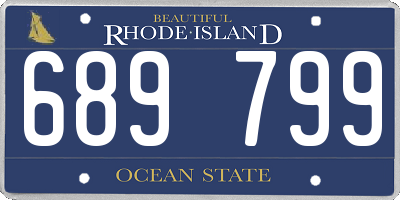 RI license plate 689799