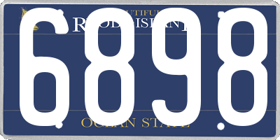 RI license plate 6898