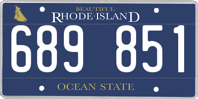 RI license plate 689851