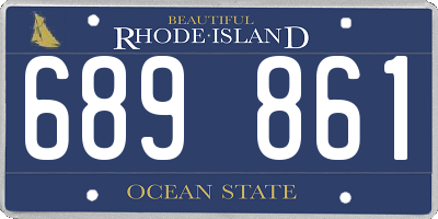 RI license plate 689861