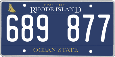 RI license plate 689877