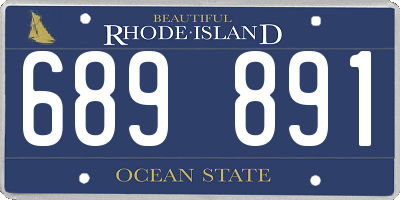 RI license plate 689891