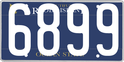 RI license plate 6899