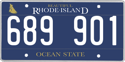 RI license plate 689901