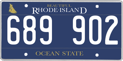 RI license plate 689902