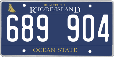 RI license plate 689904